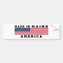 Maine Made In Designs Bumper Sticker