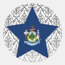 Maine Star Stickers