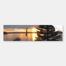 Maine Sunset Bumper Stickers