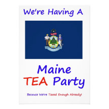 MAINE T.E.A. PARTY INVITATIONS