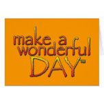 Make a Wonderful Day Card - Customised