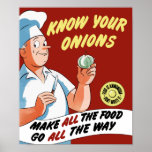 Make All The Food Go All The Way -- WWII Print