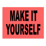 Make It Yourself Postcard Invitation