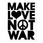 MAKE LOVE NOT WAR POSTCARD