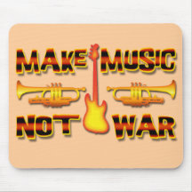 MAKE MUSIC NOT WAR MOUSEMATS