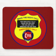 Make the Right Call 911 Mouse Pad