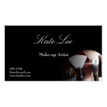 Make up brush business card