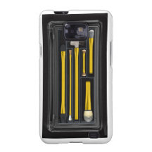 Make up brushes Gold Galaxy S2 Cover