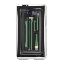Make up brushes Green Samsung Galaxy SII Cases