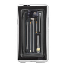 Make up brushes silver samsung galaxy s2 cases