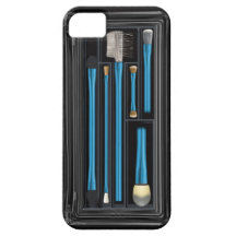 Make up case electric blue iPhone 5 cases