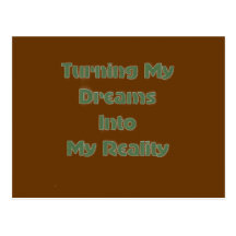 Make your dreams come to you postcard
