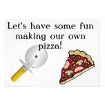 Make your own pizza invite