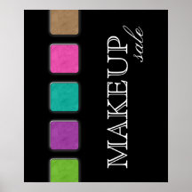 Makeup Artist Colourful Palette Retail Salon Poste Poster