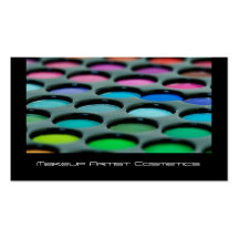Makeup Artist Cosmetics Palette Business Cards