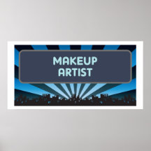 Makeup Artist Marquee Posters