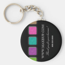 Makeup Artist Salon Spa Key Chain Palette