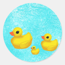Makin' a Splash! Rubber Ducky Seals Sticker