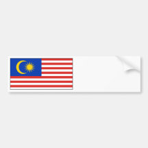 Malaysia – Malaysian Flag Bumper Stickers