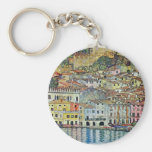 Malcesine on Lake Garda By Gustav Klimt Key Chain