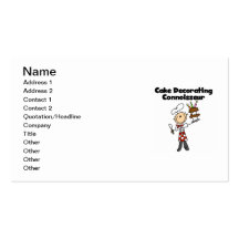 Male Cake Decorating Connoisseur Business Cards