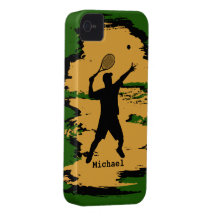 Male Tennis Player iPhone 4 Case
