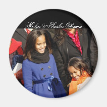 Malia & Sasha Obama Magnets