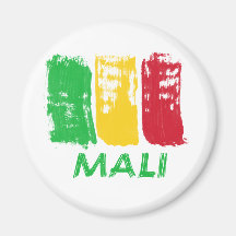 Malian flag design magnet