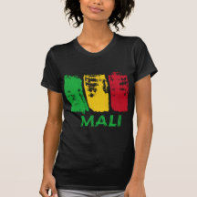 Malian flag design t shirts