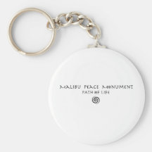 Malibu Peace Monument Key Chain