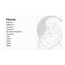 Mall Santa Business Card Template