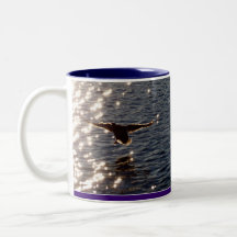 Mallard Duck Landing on a Pond Gift Mug