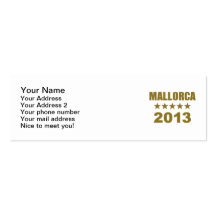 Mallorca 2013 business cards