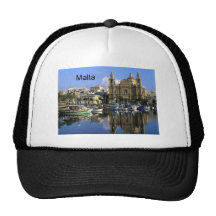 Malta Vallete Harbour (St.K) Mesh Hat