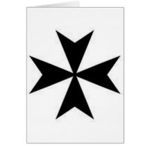MALTESE CROSS GREETING CARDS