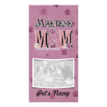 Maltese MOM Photo Greeting Card