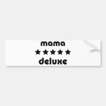 mama deluxe icon bumper sticker