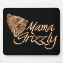 Mama Grizzly Mouse Pads