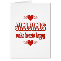 Mama Hearts Greeting Card