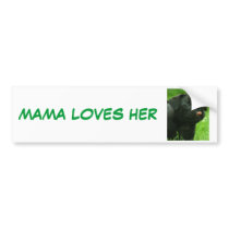 MAMA LOVES HER PUGS bumper stickers
