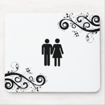 Man and Woman Mouse Pad