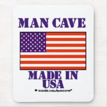 Man Cave Made in USA Mousepad
