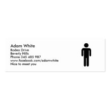 Man icon business cards