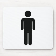 Man icon mouse pad