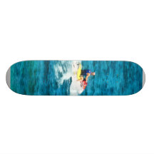Man Jet Skiing Custom Skateboard