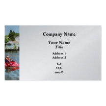 Man on Jet Ski Tuckerton Seaport Business Card Templates