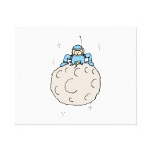 Man on the Moon Canvas Print
