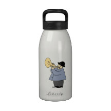 Man Playing a Musical Instrument Reusable Water Bottle