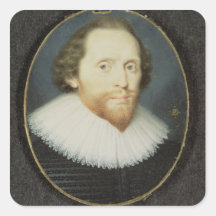 Man said to be William Herbert, 3rd Earl of Pembro Square Sticker