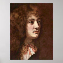 Man with his hand on his chest by Karel �kreta Print